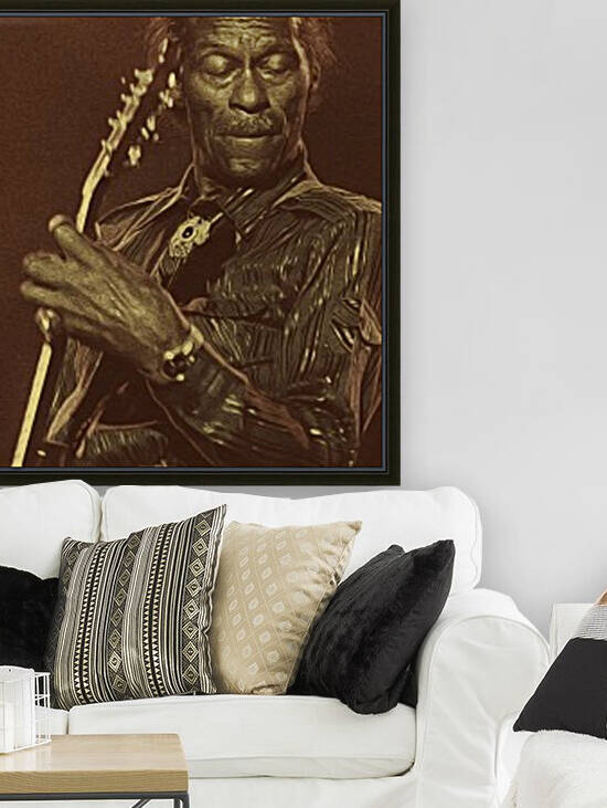 Chuck Berry Retro Vintage Poster 10 by RANGGA OZI