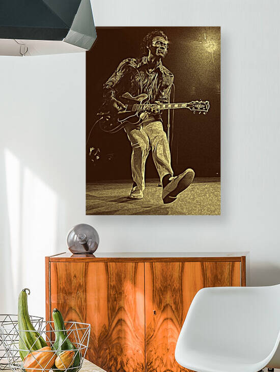 Chuck Berry Retro Vintage Poster 9 by RANGGA OZI