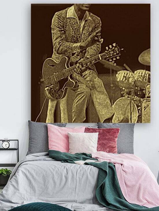Chuck Berry Retro Vintage Poster 11 by RANGGA OZI