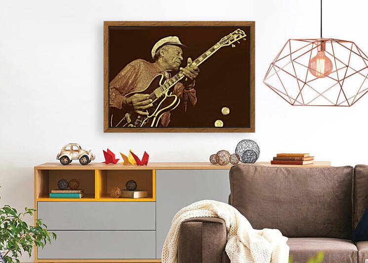 Chuck Berry Retro Vintage Poster 13 by RANGGA OZI