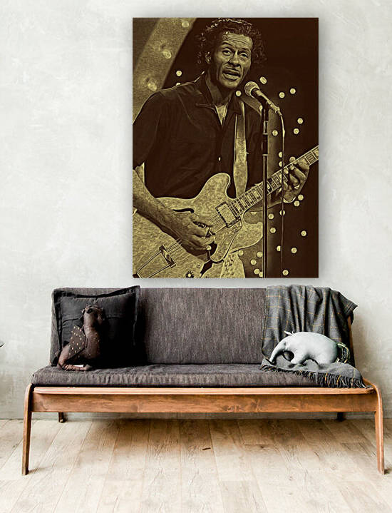 Chuck Berry Retro Vintage Poster 15 by RANGGA OZI