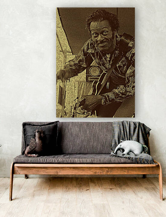 Chuck Berry Retro Vintage Poster  23 by RANGGA OZI