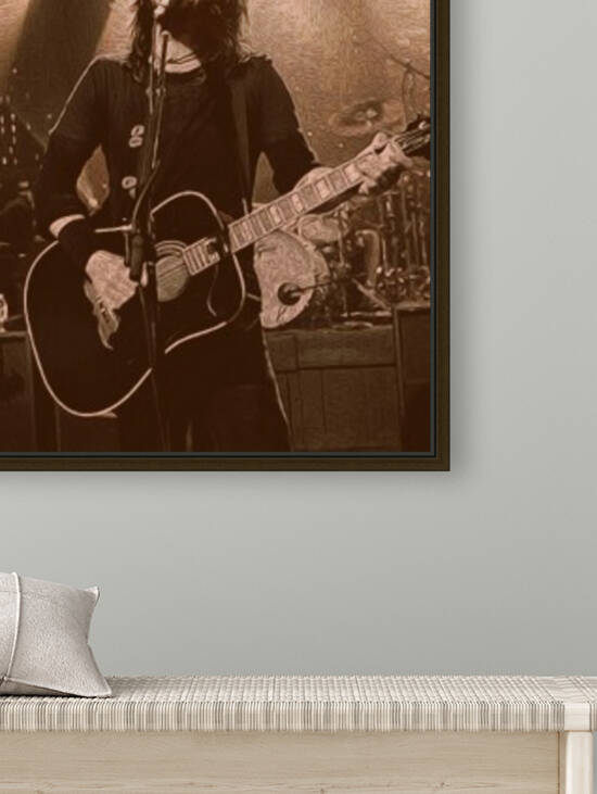 Dave Grohl Retro Vintage Art 1 by RANGGA OZI