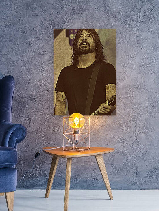 Dave Grohl Retro Vintage Art 9 by RANGGA OZI