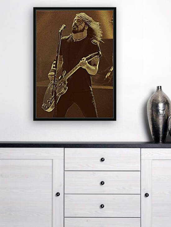 Dave Grohl Retro Vintage Art 14 by RANGGA OZI