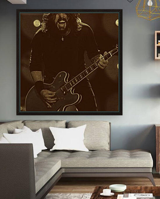 Dave Grohl Retro Vintage Art 15 by RANGGA OZI