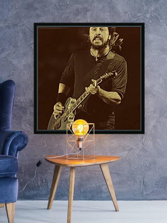 Dave Grohl Retro Vintage Art 18 by RANGGA OZI
