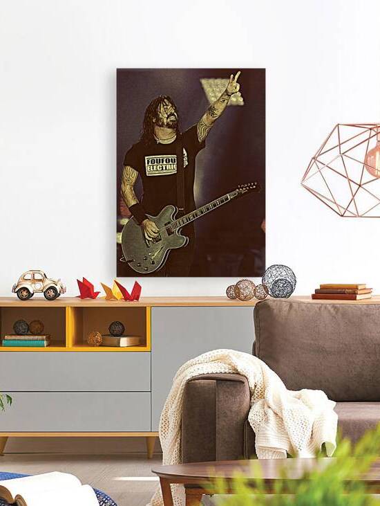 Dave Grohl Retro Vintage Art 19 by RANGGA OZI