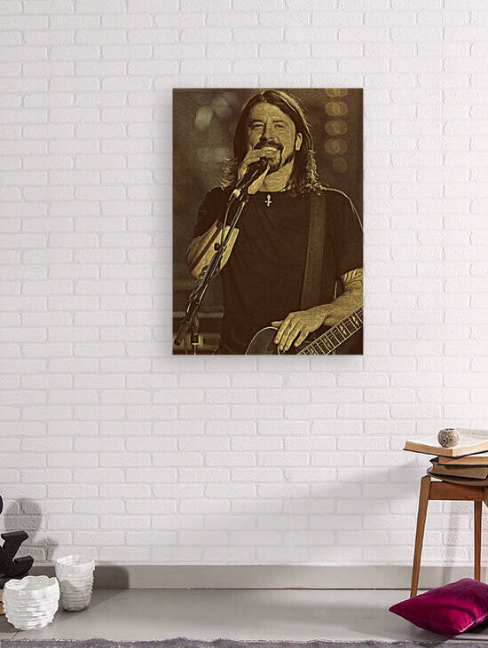 Dave Grohl Retro Vintage Art 20 by RANGGA OZI
