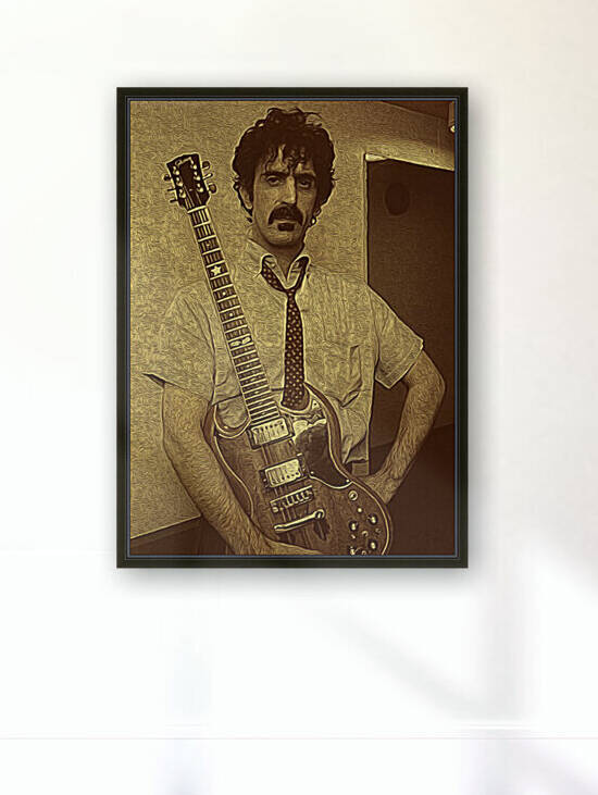 Frank Zappa Oil Painting 18 by RANGGA OZI