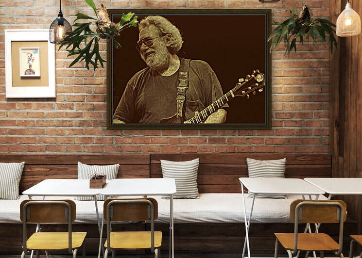 Jerry Garcia Retro Vintage 5 by RANGGA OZI