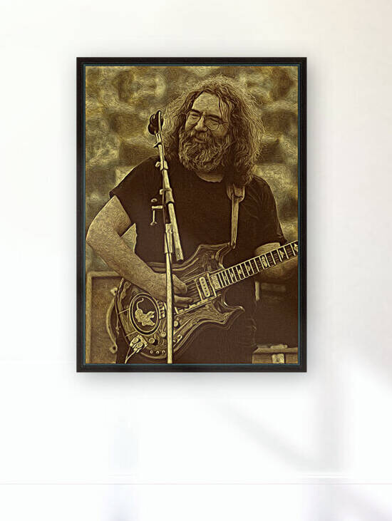 Jerry Garcia Retro Vintage 2 by RANGGA OZI