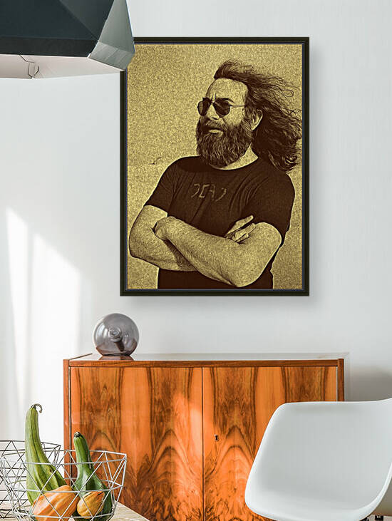 Jerry Garcia Retro Vintage 12 by RANGGA OZI