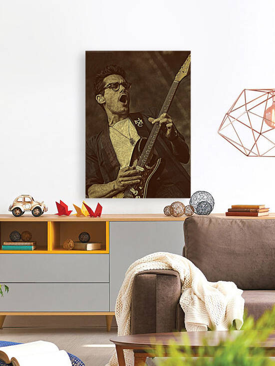 John Mayer Vintage Photo Art 2 by RANGGA OZI