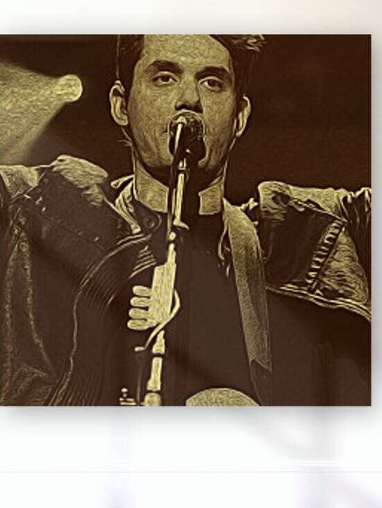 John Mayer Vintage Photo Art 5 by RANGGA OZI