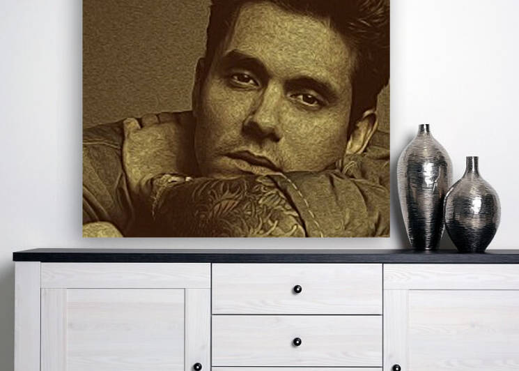 John Mayer Vintage Photo Art 16 by RANGGA OZI