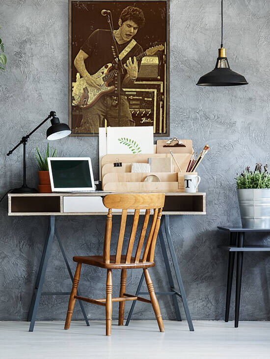 John Mayer Vintage Photo Art 17 by RANGGA OZI