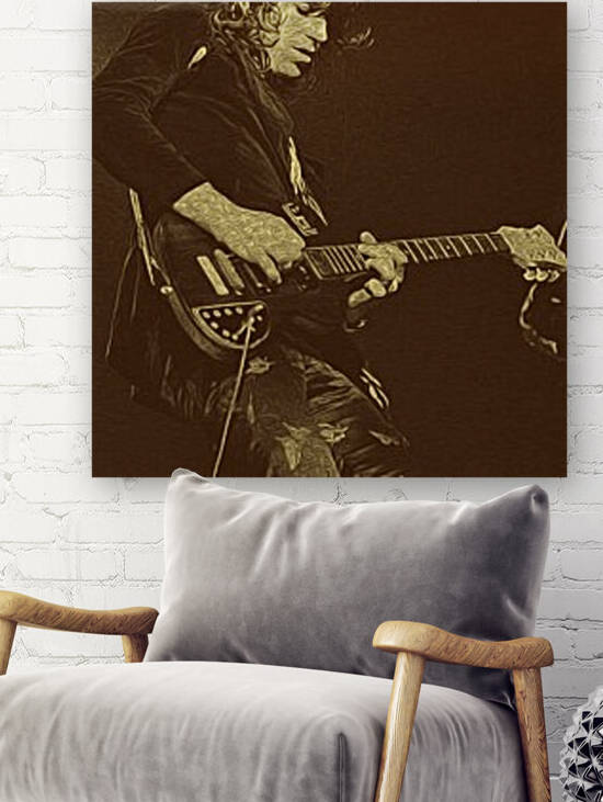 Keith Richards Vintage Painting 2 by RANGGA OZI