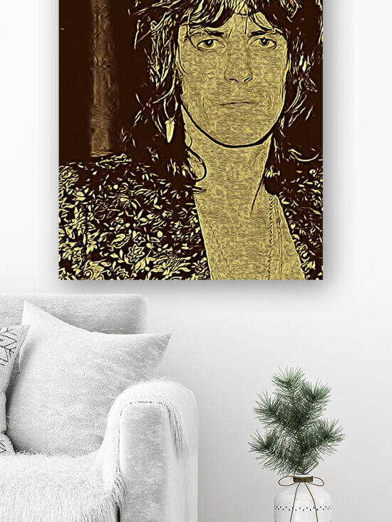 Keith Richards Vintage Painting 13 by RANGGA OZI