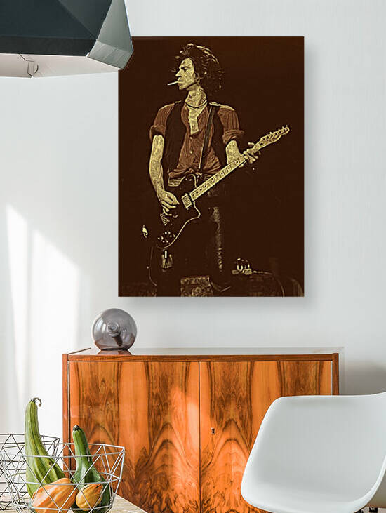 Keith Richards Vintage Painting 9 by RANGGA OZI