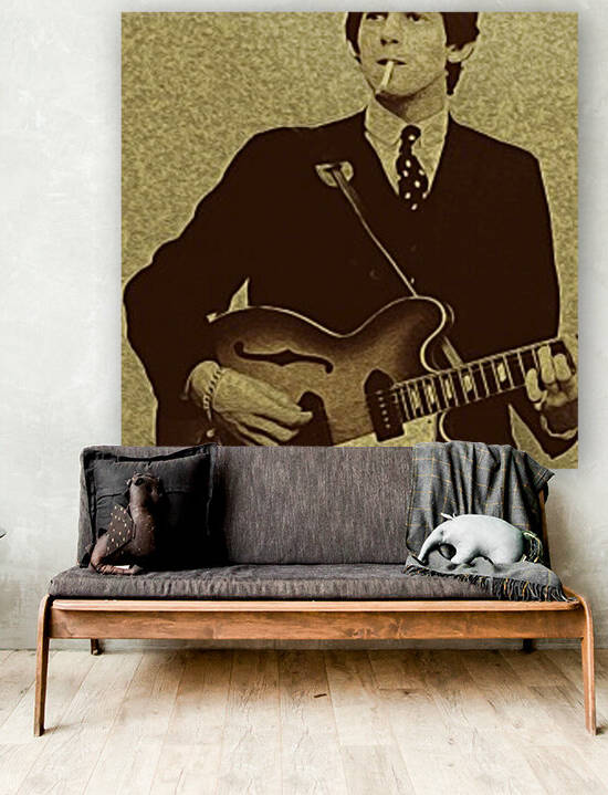 Keith Richards Vintage Painting 6 by RANGGA OZI