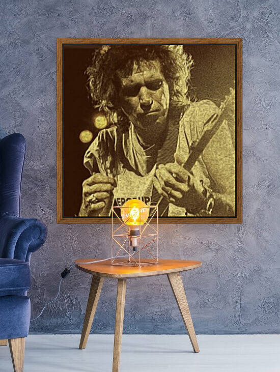 Keith Richards Vintage Painting 8 by RANGGA OZI