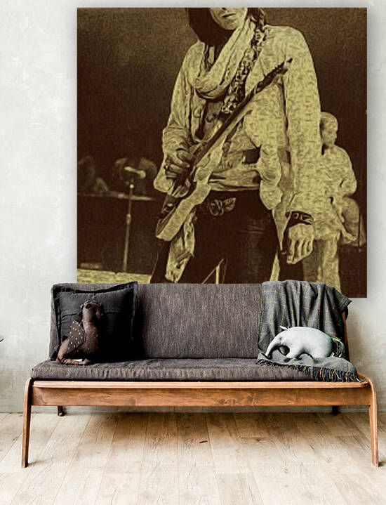 Keith Richards Vintage Painting 5 by RANGGA OZI
