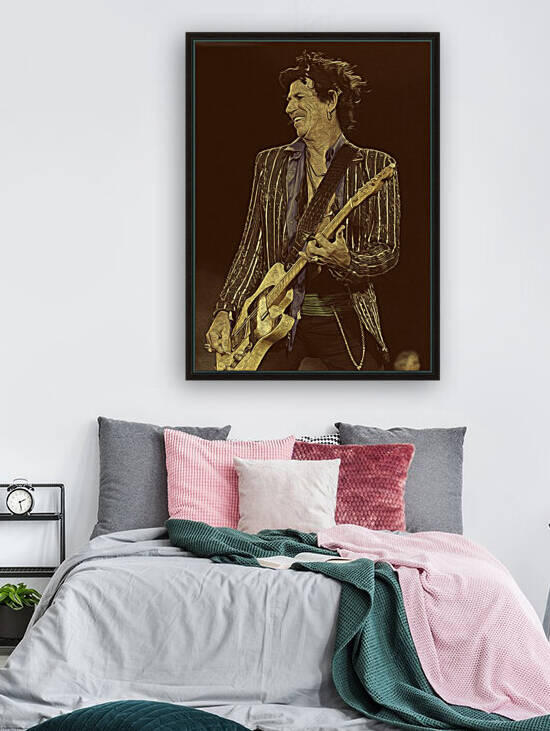 Keith Richards Vintage Painting 4 by RANGGA OZI
