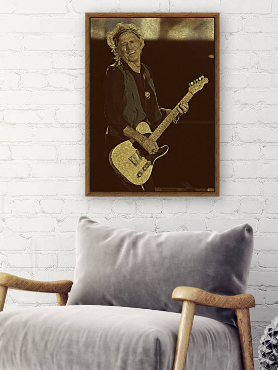 Keith Richards Vintage Painting 17 by RANGGA OZI