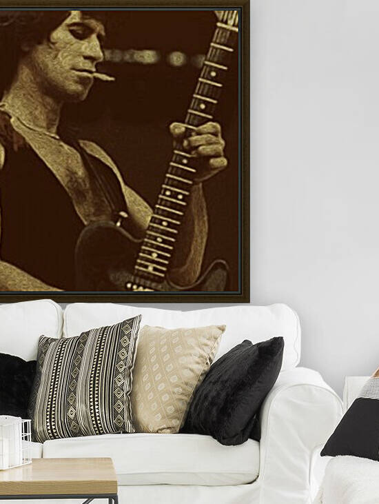 Keith Richards Vintage Painting 26 by RANGGA OZI