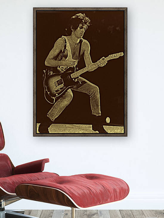 Keith Richards Vintage Painting 27 by RANGGA OZI