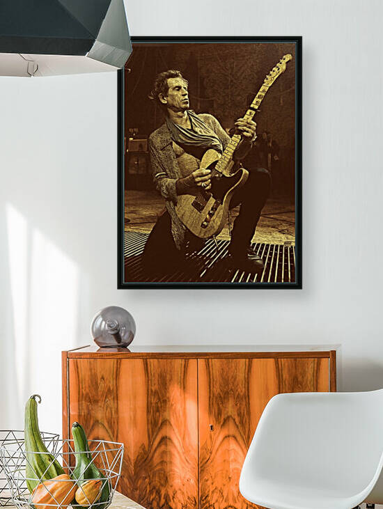 Keith Richards Vintage Painting 16 by RANGGA OZI