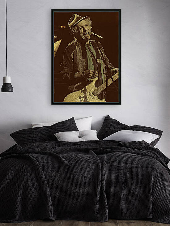 Keith Richards Vintage Painting 17 by RANGGA OZI