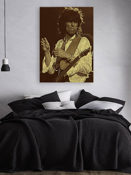 Keith Richards Vintage Painting 25 by RANGGA OZI
