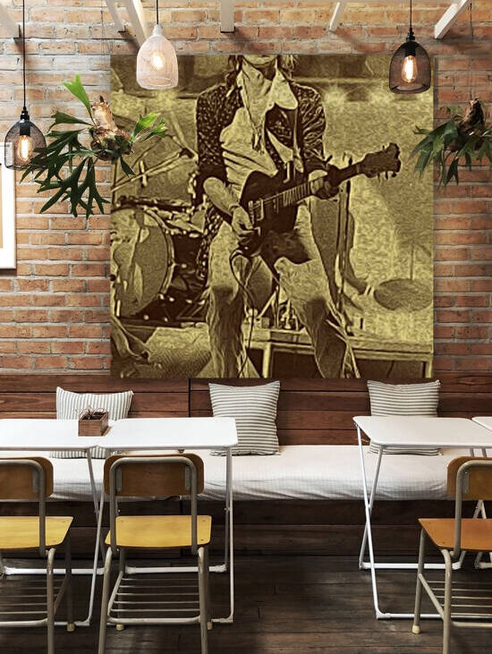 Keith Richards Vintage Painting 23 by RANGGA OZI