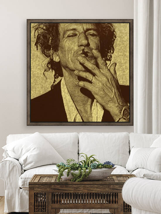 Keith Richards Vintage Painting 20 by RANGGA OZI