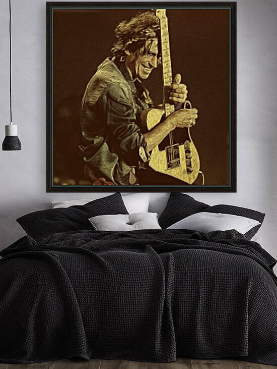 Keith Richards Vintage Painting 18 by RANGGA OZI