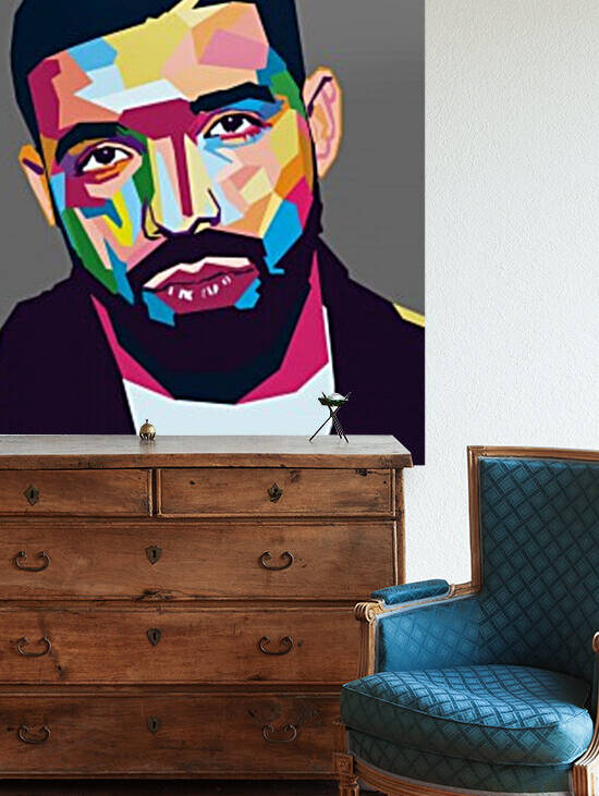 DRAKE POP ART WPAP STYLE 2 by RANGGA OZI