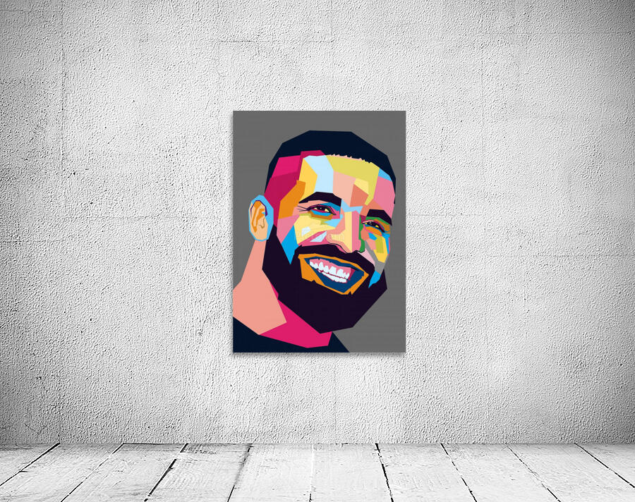 Popstyle Drake Colorful DRAKE POP ART WPAP STYLE by RANGGA OZI Wall Art