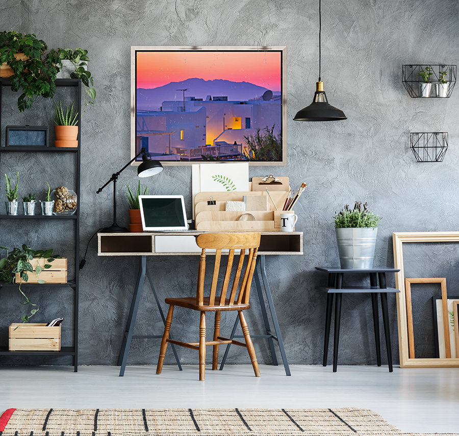 Mykonos Sunset Reproduction