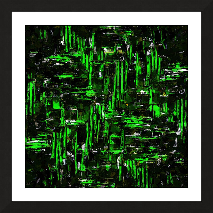 GREEN CHAOS Picture Frame Printing