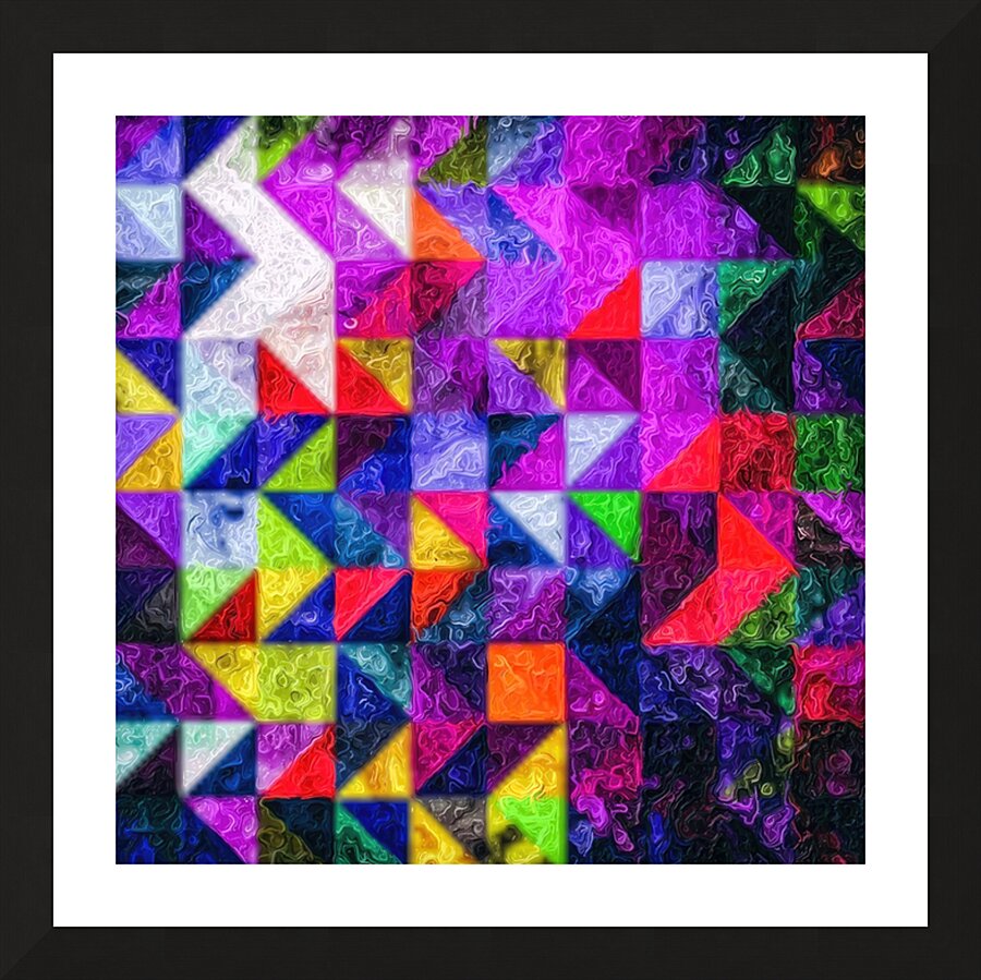PSYCHEDELIC GEOMETRY  Picture Frame Printing