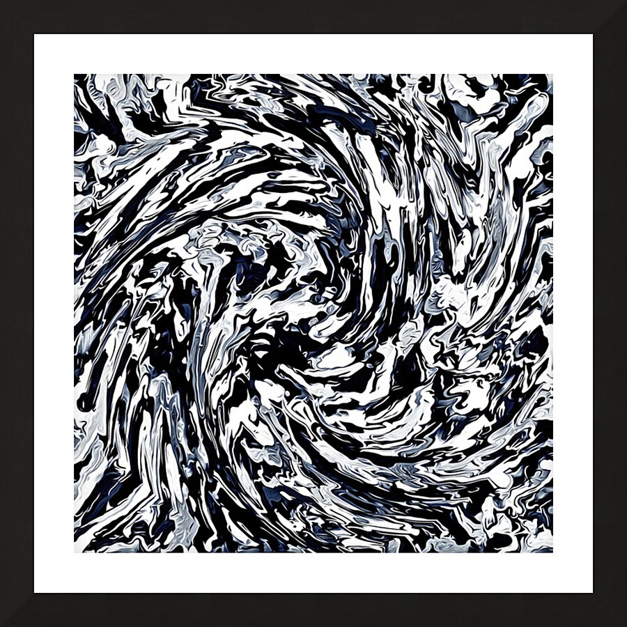 COLLIDING REALMS square Picture Frame Printing