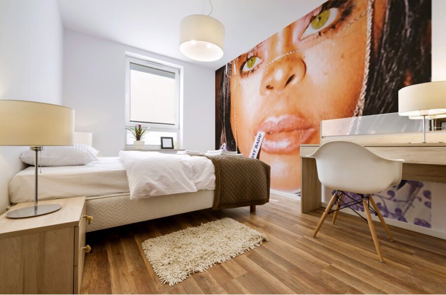 erykah badu 9 Mural print