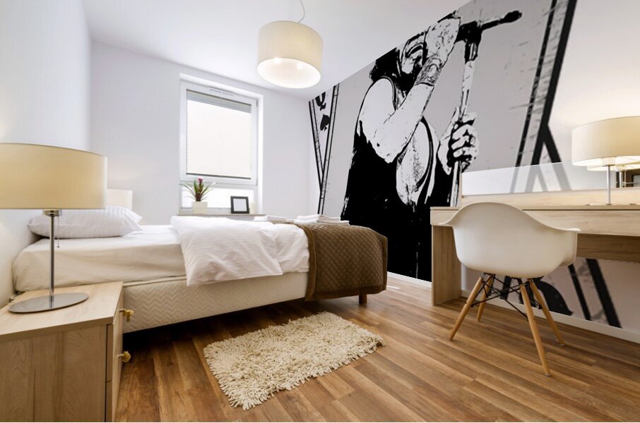 james brown 34 Mural print
