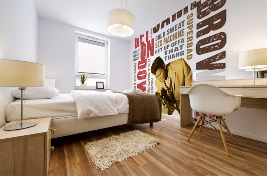 james brown 40 Mural print