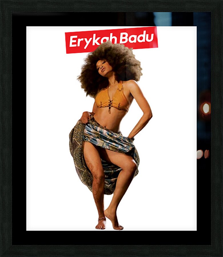 erykah badu 21 Picture Frame print