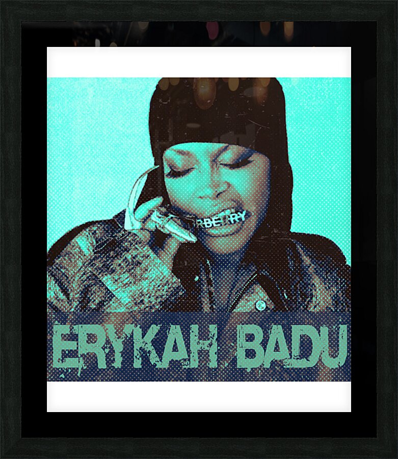 erykah badu 5 Picture Frame print