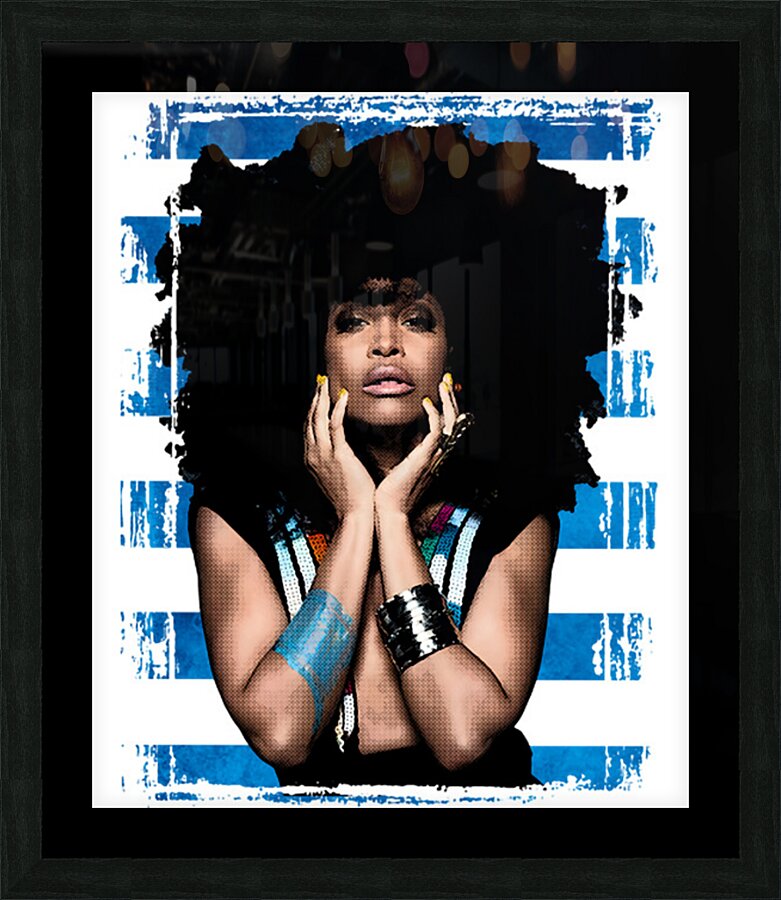 erykah badu 21 Picture Frame print