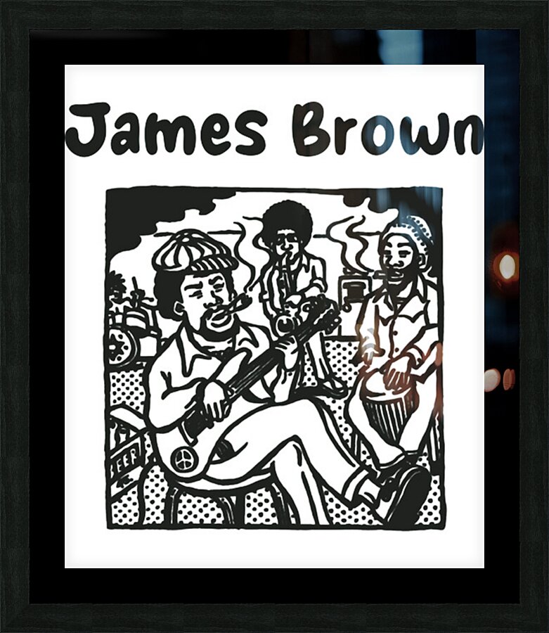 james brown 2 Picture Frame print